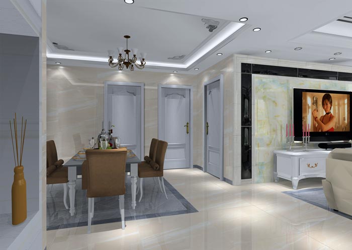 金艾陶家裝：井岡山和諧家園安置小區(qū)130㎡簡歐風(fēng)格裝修鑒賞