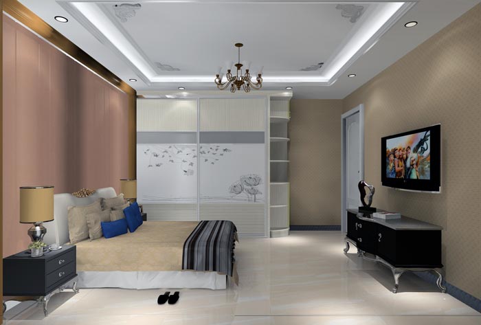 金艾陶家裝：井岡山和諧家園安置小區(qū)130㎡簡歐風(fēng)格裝修鑒賞