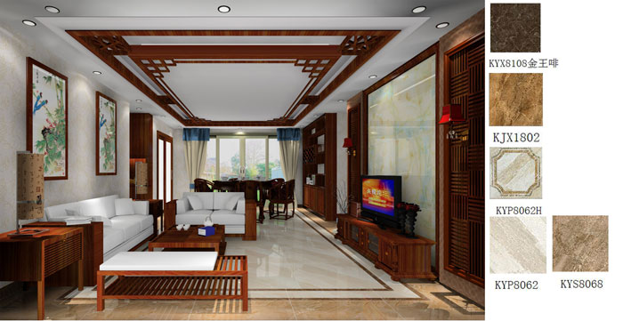 金艾陶家裝：佛山禪城怡翠晉盛花園133㎡的中式風格裝修鑒賞